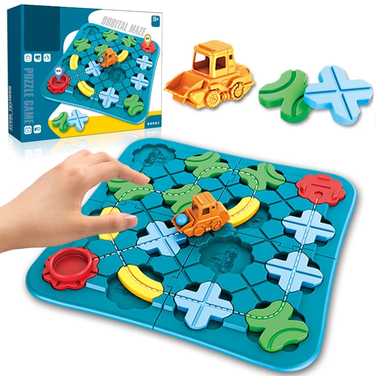 Straßenbau Labyrinth - Die verschiedenen Straßenformen ermöglichen endlose Routen! - Frest