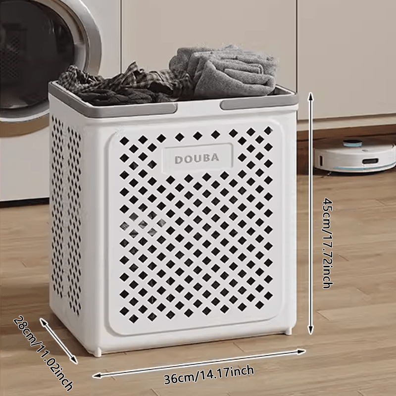 SuraBasket - Faltbare Wäschekorb mit großer Kapazität und Rädern - Frest