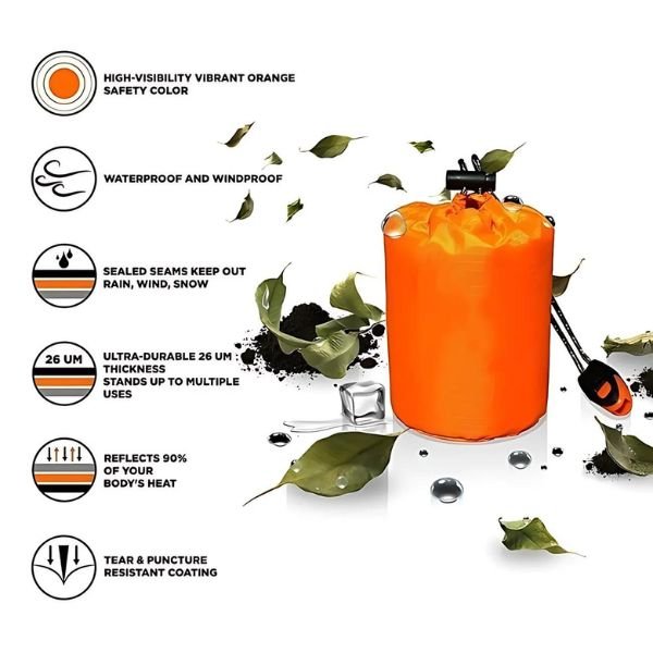 SuviBag - Wasserdichter Notfall - Schlafsack - Frest