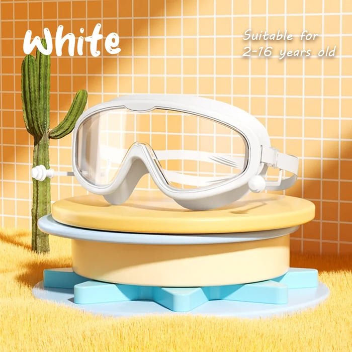 SwinGoggles - Schwimmbrille für Kinder mit großen Gläsern, damit sich Ihr Kind unter Wasser wohl fühlt! - Frest