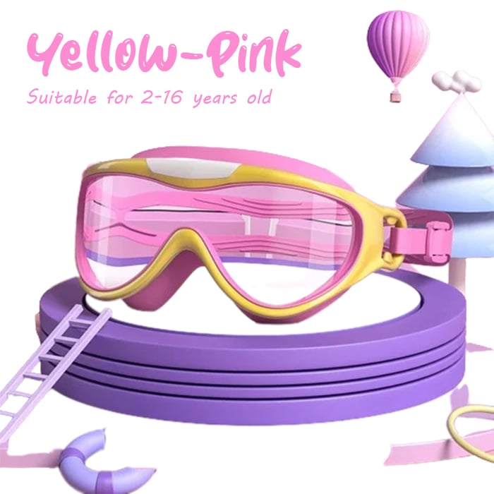 SwinGoggles - Schwimmbrille für Kinder mit großen Gläsern, damit sich Ihr Kind unter Wasser wohl fühlt! - Frest