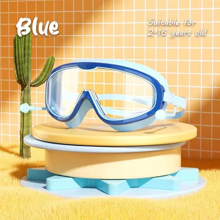 SwinGoggles - Schwimmbrille für Kinder mit großen Gläsern, damit sich Ihr Kind unter Wasser wohl fühlt! - Frest