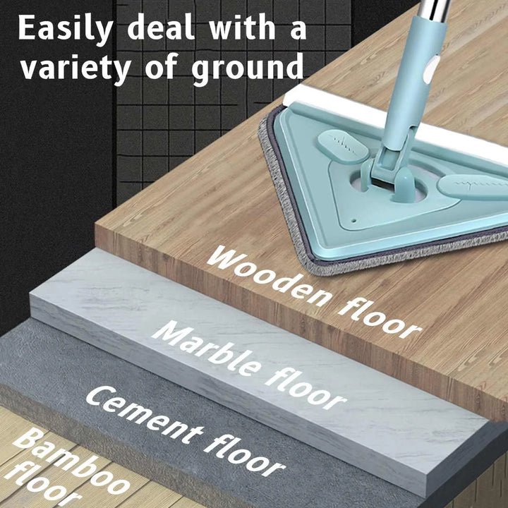 TriMop - Multifunktionaler drehbarer Dreiecksmop - Frest