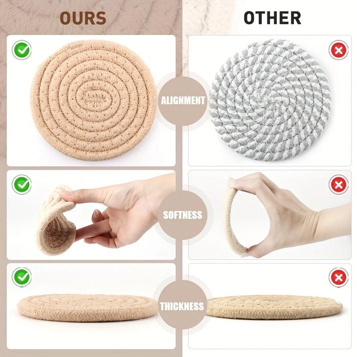 WoovenCoaster - 8 - teiliger Satz - Frest