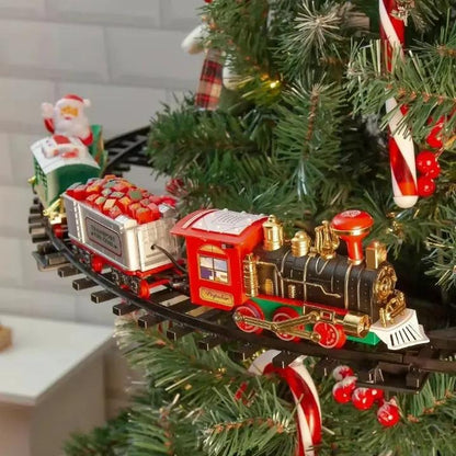 TreeTrain - Nostalgischer Weihnachtszug für den Weihnachtsbaum – mit Musik & Licht