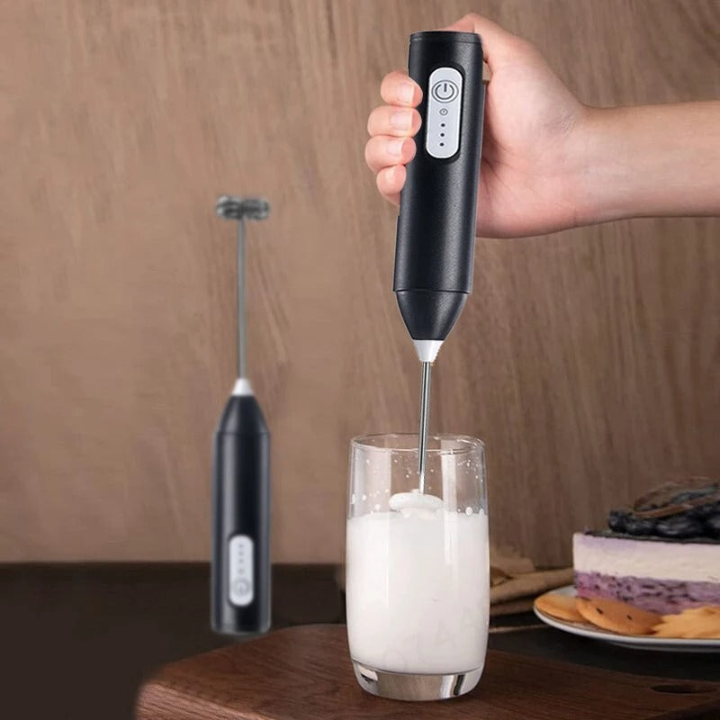 SuleniFrother - Elektrischer Milchaufschäumer Handgerät — Für Latte, Cappuccino & Kakao