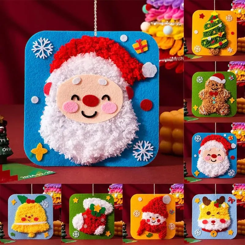 ChristmasKnitting - DIY Weihnachtsstickerei-Set — Bastelspaß mit Kindern & Freunden