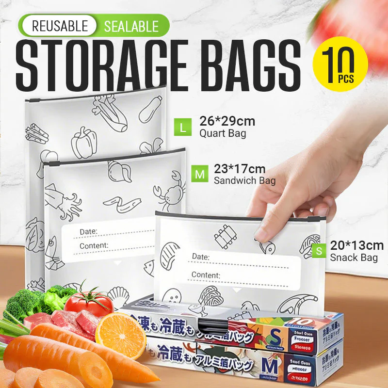 Aluminium Bags - Wiederverwendbare Aufbewahrungsbeutel aus Aluminium für Lebensmittel
