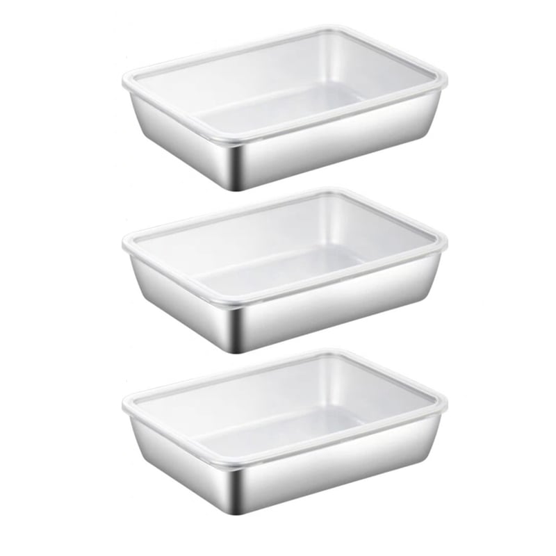 PrepContainer - Lebensmittelbehälter aus Edelstahl [2+1 GRATIS!!]