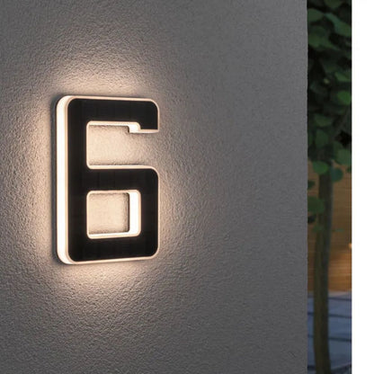 LightNumbers - Solarbetriebene beleuchtete Hausnummern