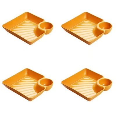 Dip Plate - Teller mit separatem Soßenfach für sauberes Essen