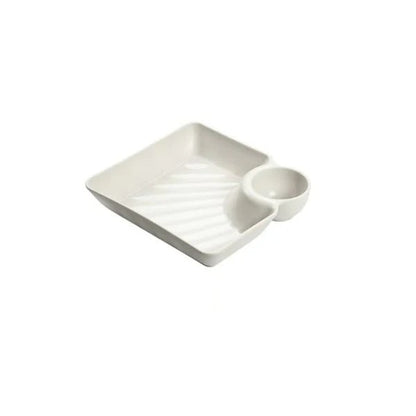 Dip Plate - Teller mit separatem Soßenfach für sauberes Essen