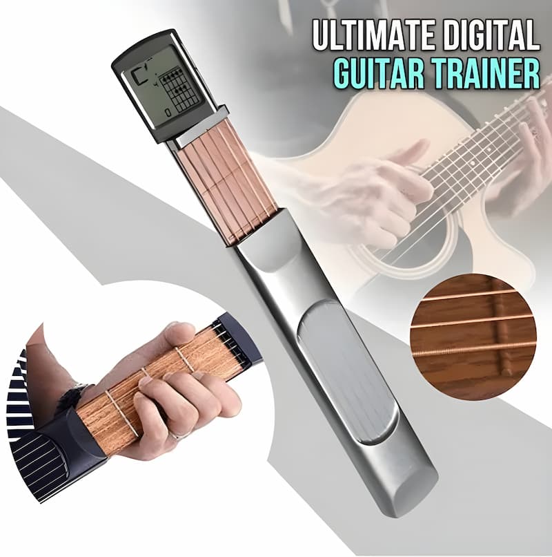 PocketGuitar - Tragbarer Gitarrenhals zum Üben für unterwegs