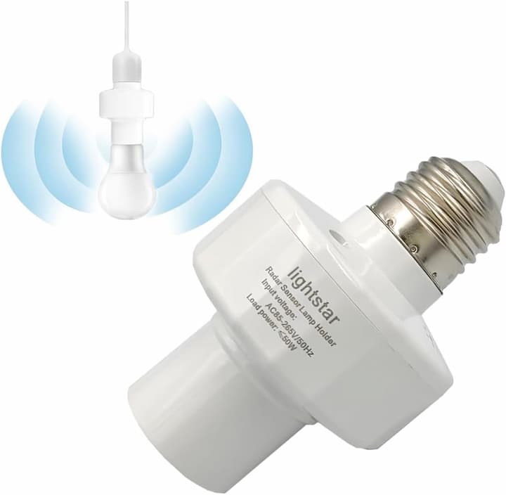 MotionSensor - E27 Lampenfassung mit Bewegungssensor [Set von 3]