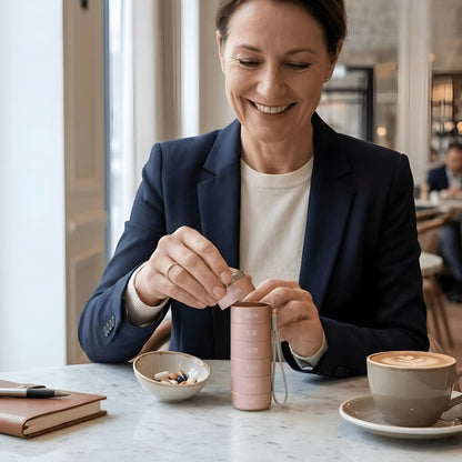 Pill Bottle - Tablettendose 7 Tage mit Wocheneinteilung
