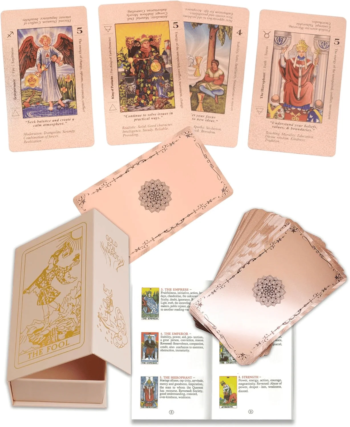 OracleDeck - Luxuriöses Tarot-Kartenspiel für Anfänger und Profis
