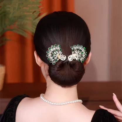 PeacockClip - Pfauenflügel Haarclip Set – Glanz für Abendkleider [2er Set]