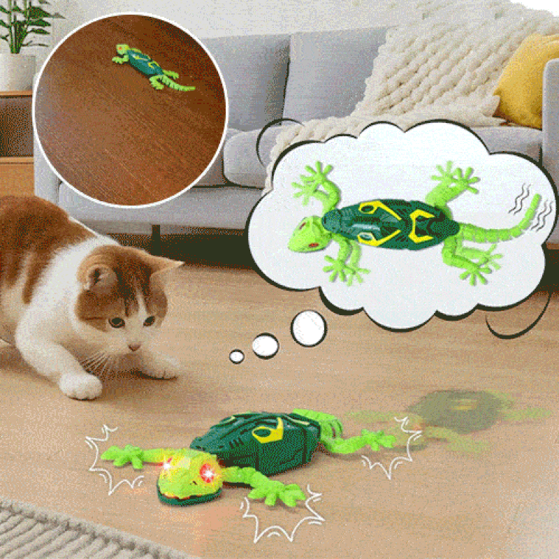 MagicLizard - Elektrisches Eidechsen-Spielzeug mit leuchtenden LED-Augen