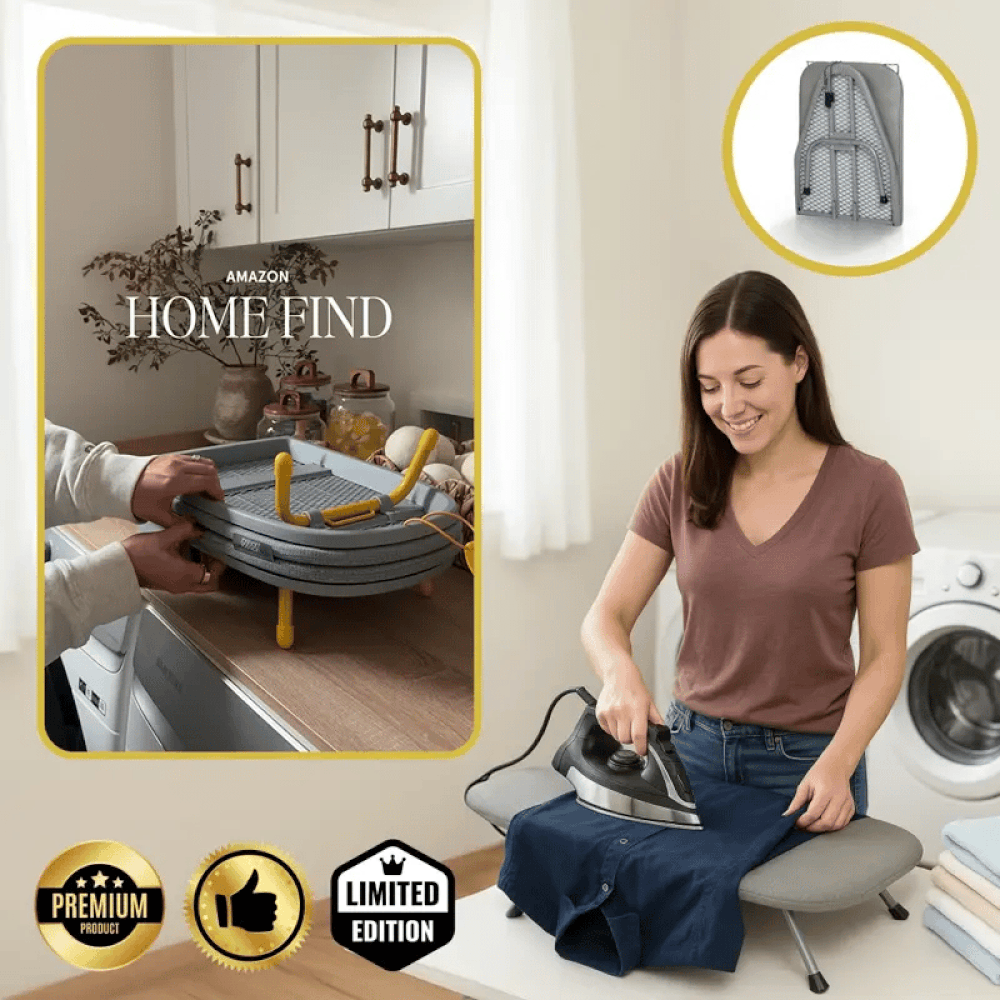 FoldIron - Tragbares Bügelbrett für kleine Wohnungen und Reisen