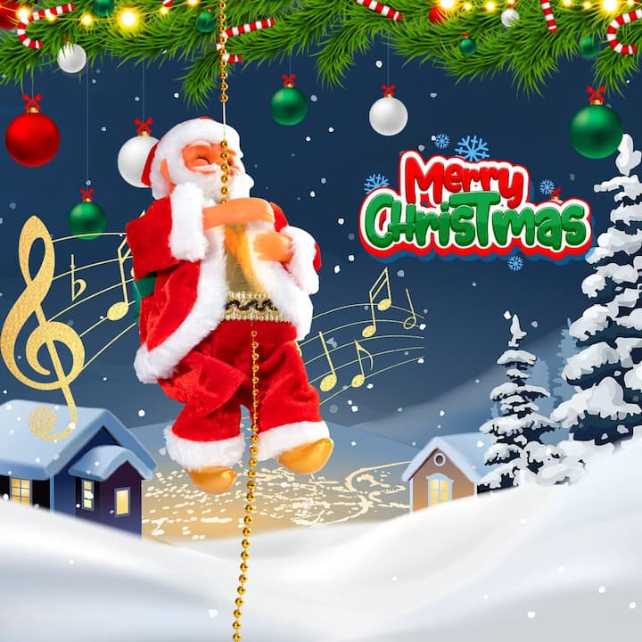 ClimbingSanta- Musikalischer Kletter-Weihnachtsmann – erweckt Weihnachten zum Leben
