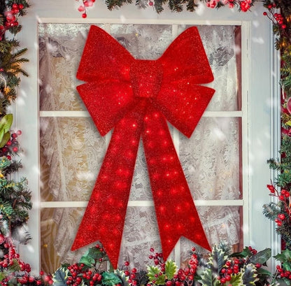 MegaBow - XXL leuchtende Weihnachtsschleife — Macht Ihr Familienweihnachten unvergesslich