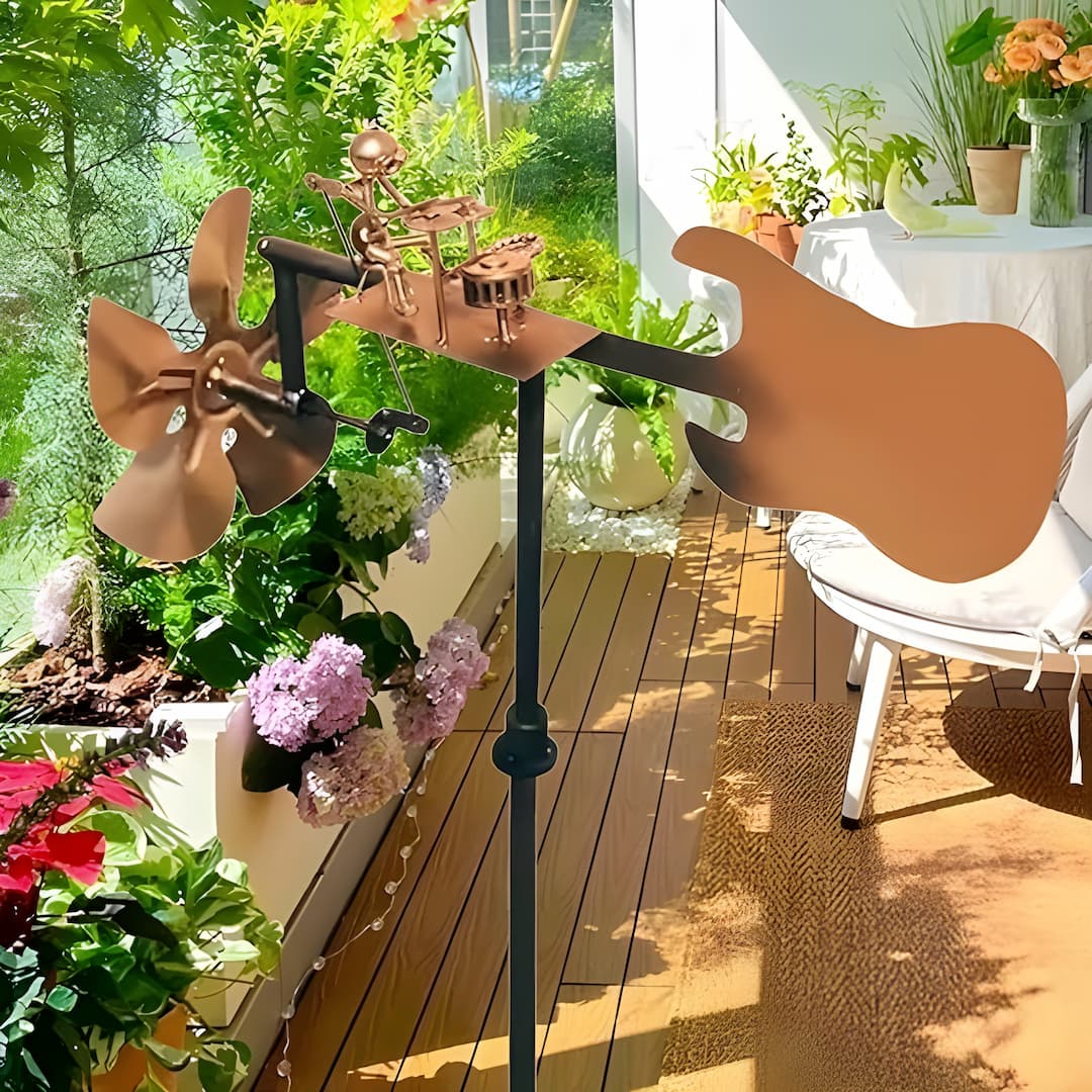 WindDrummer -  Bewegte Gartendeko mit Charakter