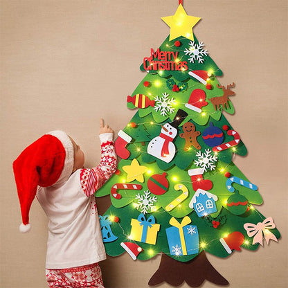 FeltTree - Montessori Weihnachtsbaum aus Filz für Kinder — Lernen, gestalten & Spaß haben
