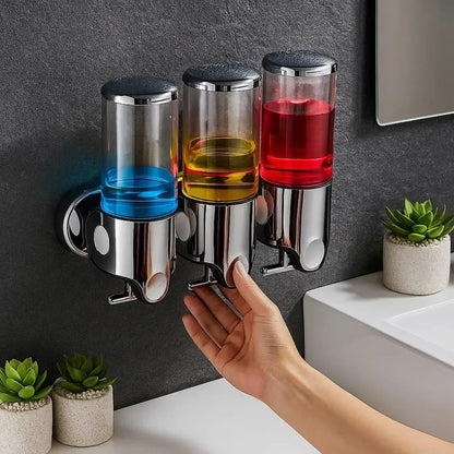 WallDispenser - Wandseifenspender mit 3 Kammern — Elegant, hygienisch & platzsparend