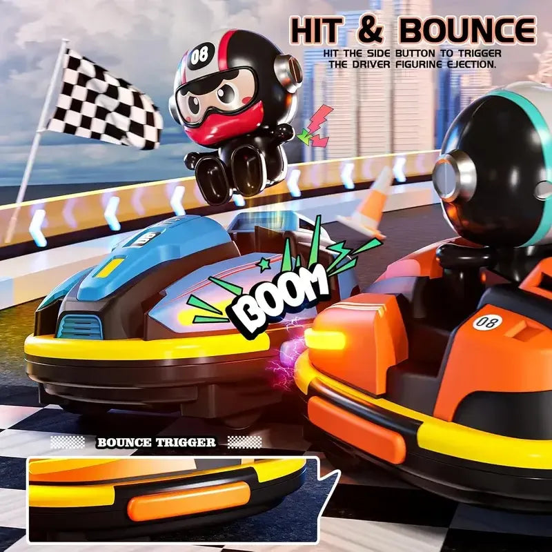 Bumper Car RC - 2,4-GHz-Ferngesteuertes Autoscooter-Spiel für zwei Spieler