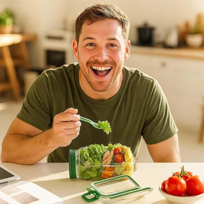 SaladJar - Salatbehälter mit Fächern