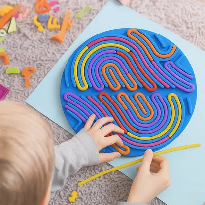 TubePatterns - Sensorisches Aktivitätsbrett – Fördert Entspannung & reduziert Angstgefühle