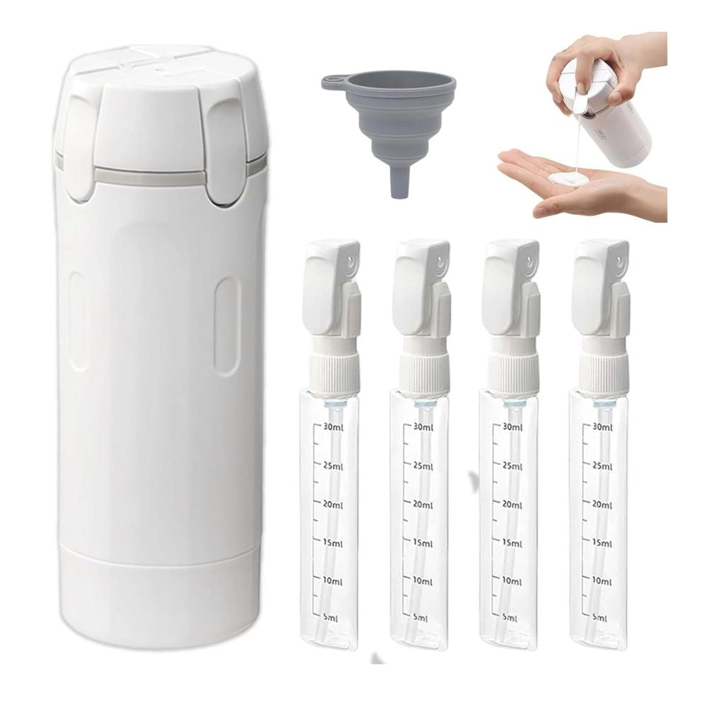Travel Dispenser Cup - Auslaufsicherer 4-in-1-Reisedosierer
