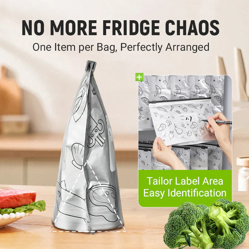 Aluminium Bags - Wiederverwendbare Aufbewahrungsbeutel aus Aluminium für Lebensmittel