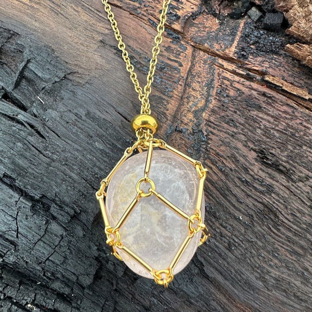 EnergyPendant - Austauschbare Kristallstein-Halskette für einen strahlenden Stil und innere Harmonie