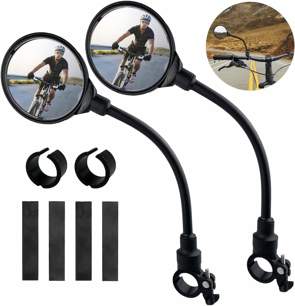 FlexMirrors - Premium Fahrradspiegel – Mehr Sicherheit und freie Sicht [2er-Set]