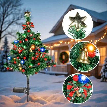 SolarTree - Wetterfester Solar-Weihnachtsbaum — Strahlend schön für verschneite Wintertage