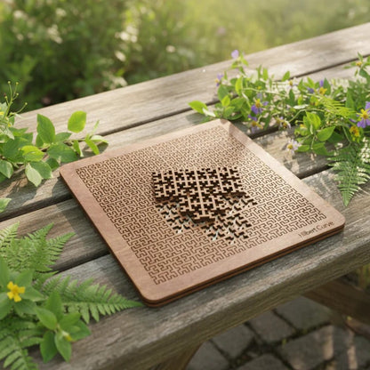 PatternPuzzle - Fraktal-Holzpuzzle