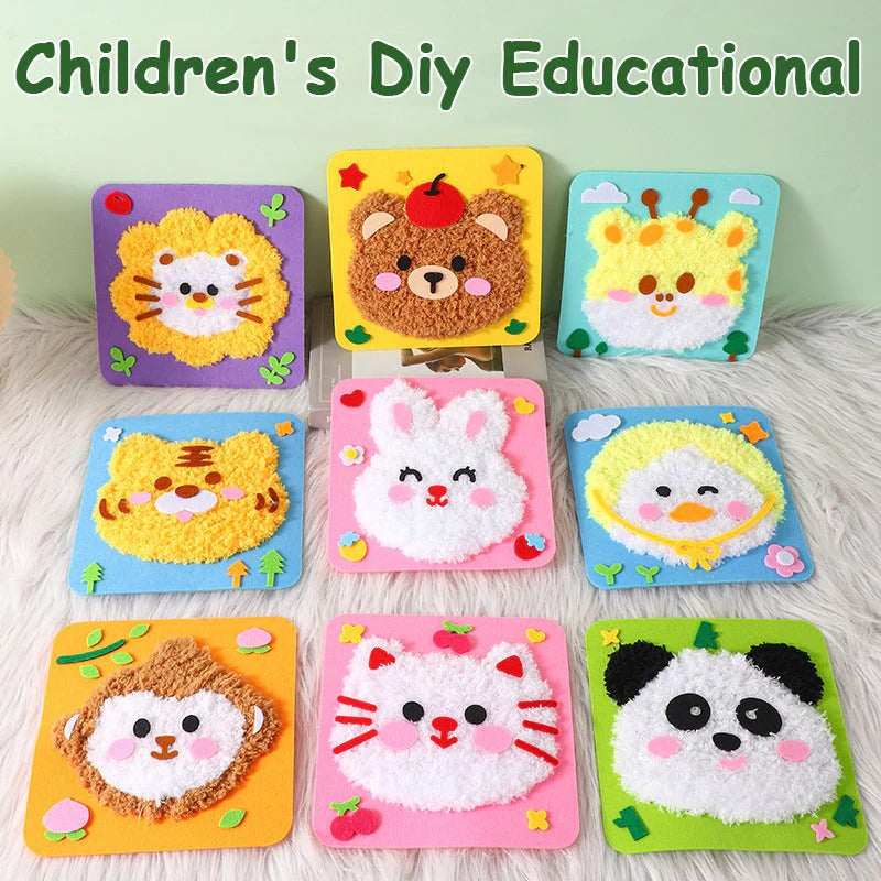 Fuzzy Drawings - Set zum Basteln einer Stickpuppe