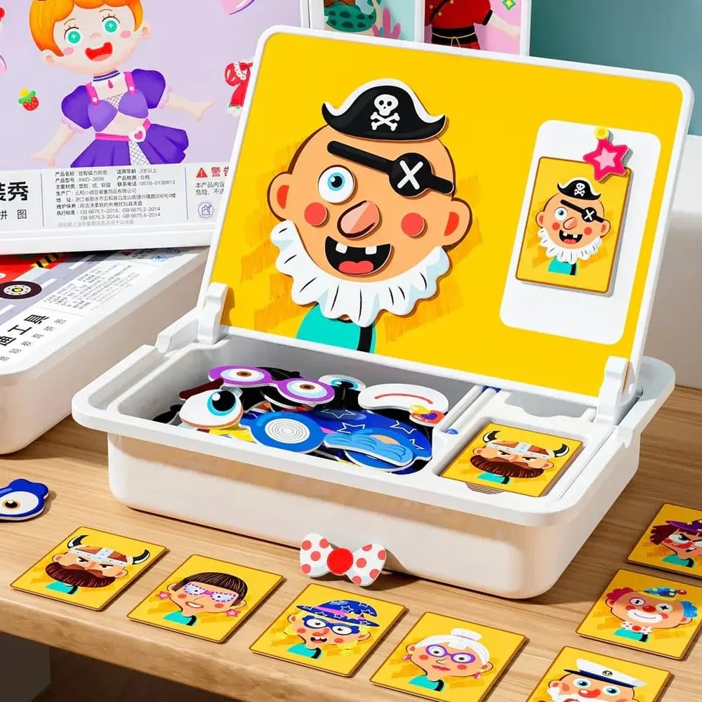 CreaFaces - Lernspiel Gesichter-Puzzle — Kreativität & Wahrnehmung stärken
