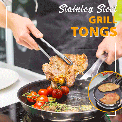 CookingTongs - Edelstahl-Grillzangen für sicheren und festen Griff