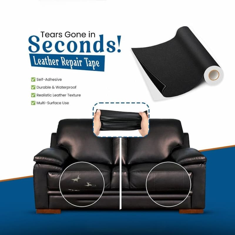 LeatherPatch - Lederreparatur-Pflaster — Müheloser Glanz für altes Leder