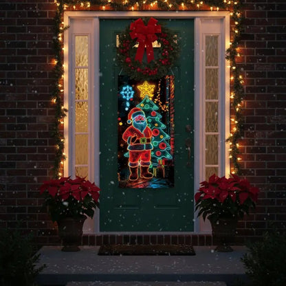 ChristmasBanner - Fluoreszierender Weihnachts-Türbanner