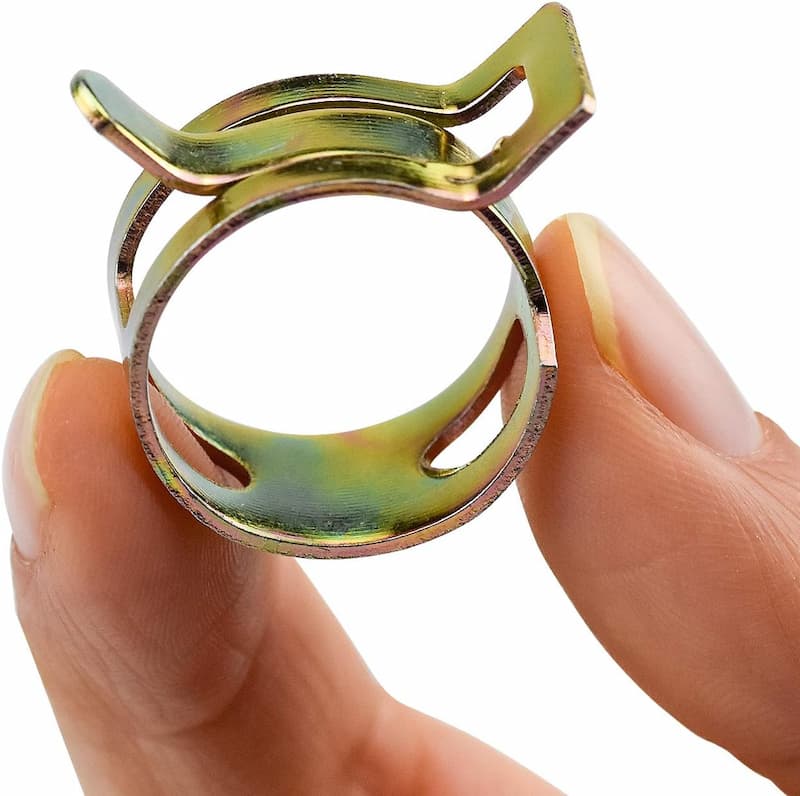 SpringClamp - Set mit 100 elastischen Metallklemmen für Schläuche – Durchmesser 6–22 mm