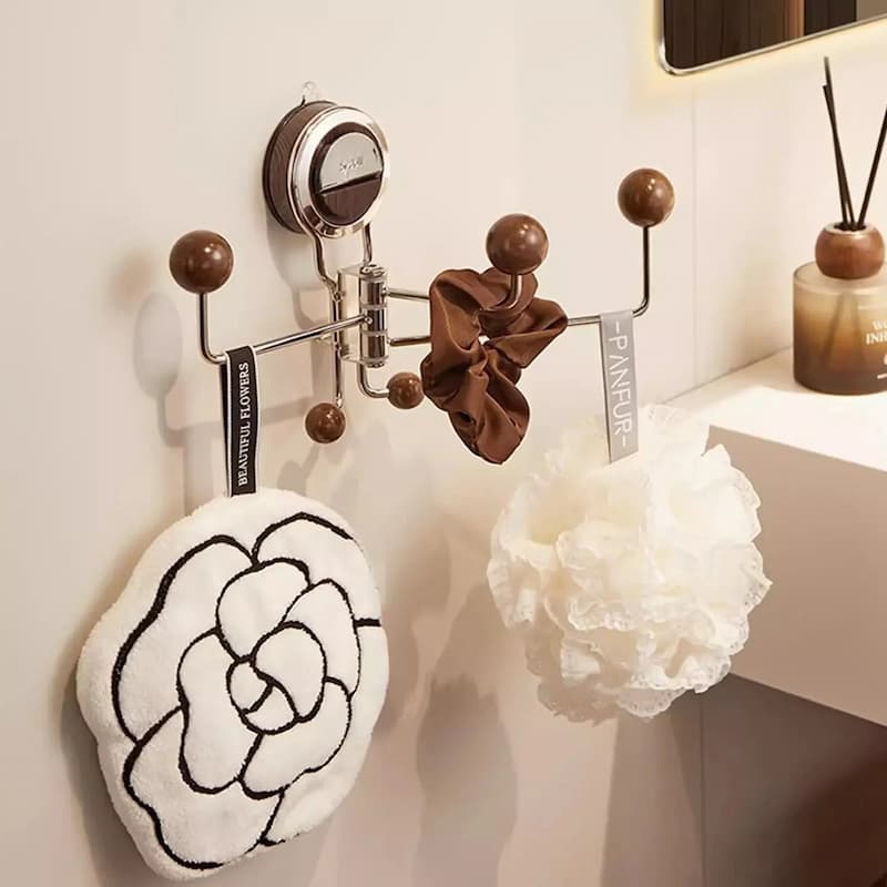 SuctionHooks - Bohrfreie drehbare Saughaken — Effiziente Aufhängung für Bad, Küche & Schrank