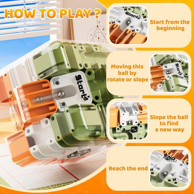 MegaMaze - 3D-Labyrinth-Puzzle-Würfel