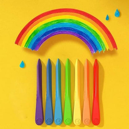 Rainbow Colors - Wasserfeste Bio-Wachsmalkreiden (48 Farben)