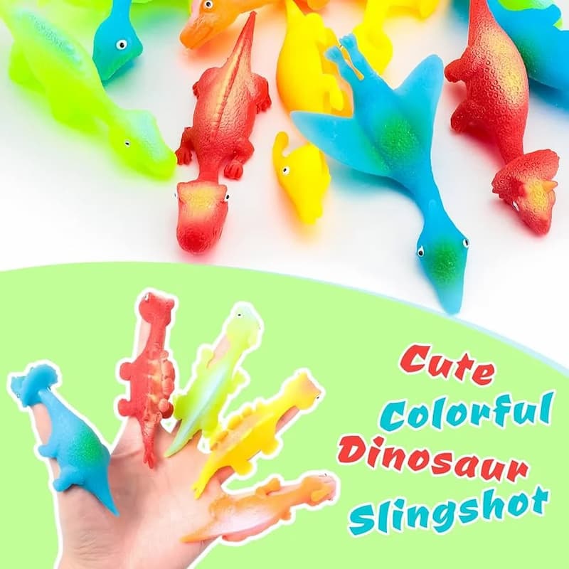 DinoSling - Schleuder Dinosaurier Fingerspielzeug [10er Set]