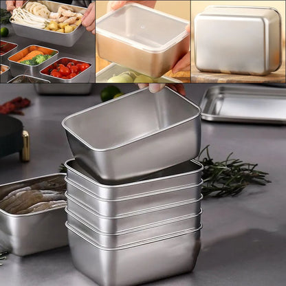 PrepContainer - Lebensmittelbehälter aus Edelstahl [2+1 GRATIS!!]