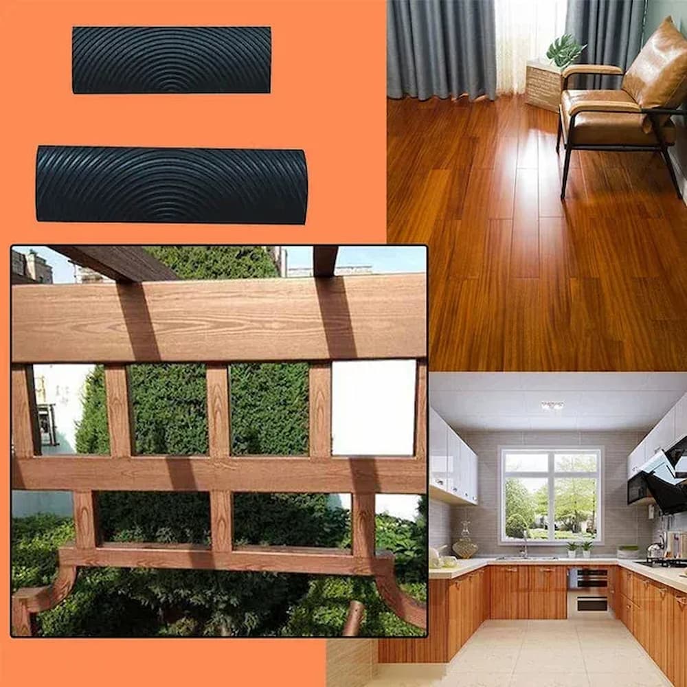 Realistisches Holzmaserung-Werkzeugset zum Beizen von Holz