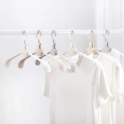 EasyHanger - Robuster klappbarer Kleiderbügel mit Ein-Knopf-Funktion und Knitterschutz [10 Stück]